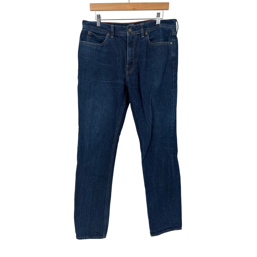 J.Crew Sutton Jeans Slim‎ Fit Dark Wash Denim Classic Mens 33x32